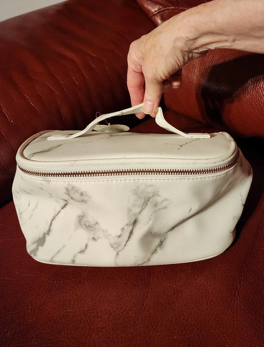 Zippered Train Case Style Makeup Case NWT